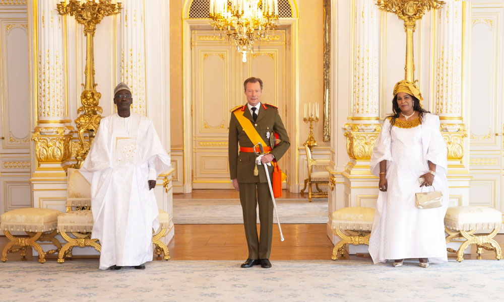 L’ambassadeur Idé Alhassane présente ses lettres de créance à Son Altesse Royale le Grand-Duc Henri de Luxembourg